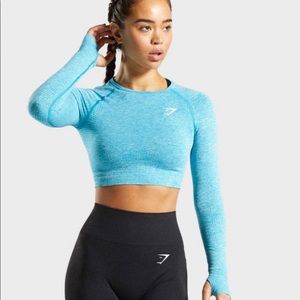GUMSHARK Long Sleeve Crop Shirt